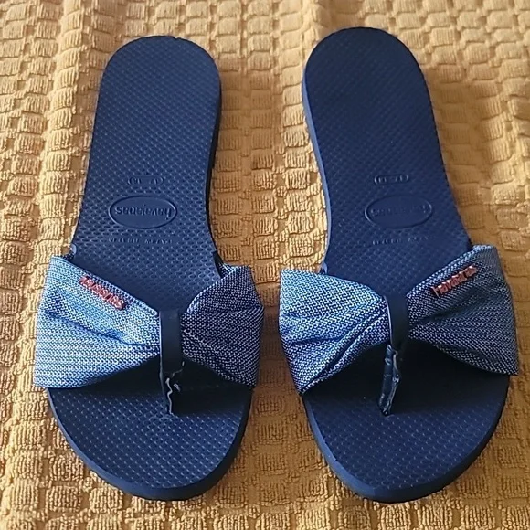 HAVAIANAS You St. Tropez Shine Sandals, Size 7/8 - Picture 6 of 8